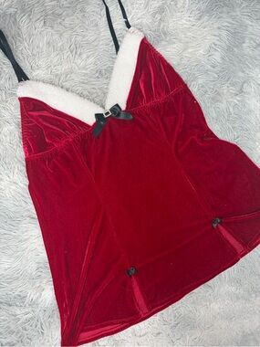 Seductive Wear by Cinema Etoile Santa Mrs Claus Lingerie Babydoll Slip Dress